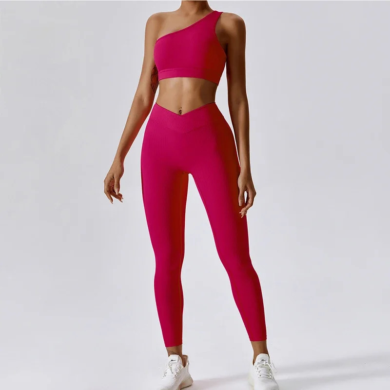 Yoga Fitness Hoodie - Set da yoga a costine Abbigliamento