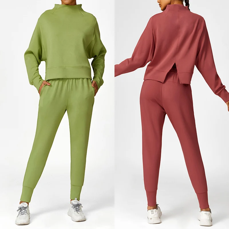 Yoga Fitness Hoodie - Felpa con cappuccio sportiva Set da