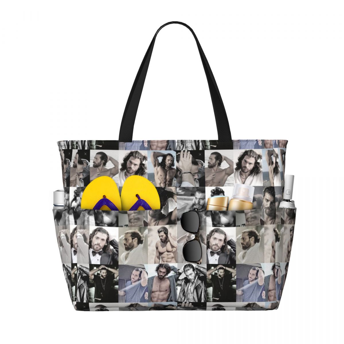 Yoga Fitness Gym Photos - Borsa tote da spiaggia con foto