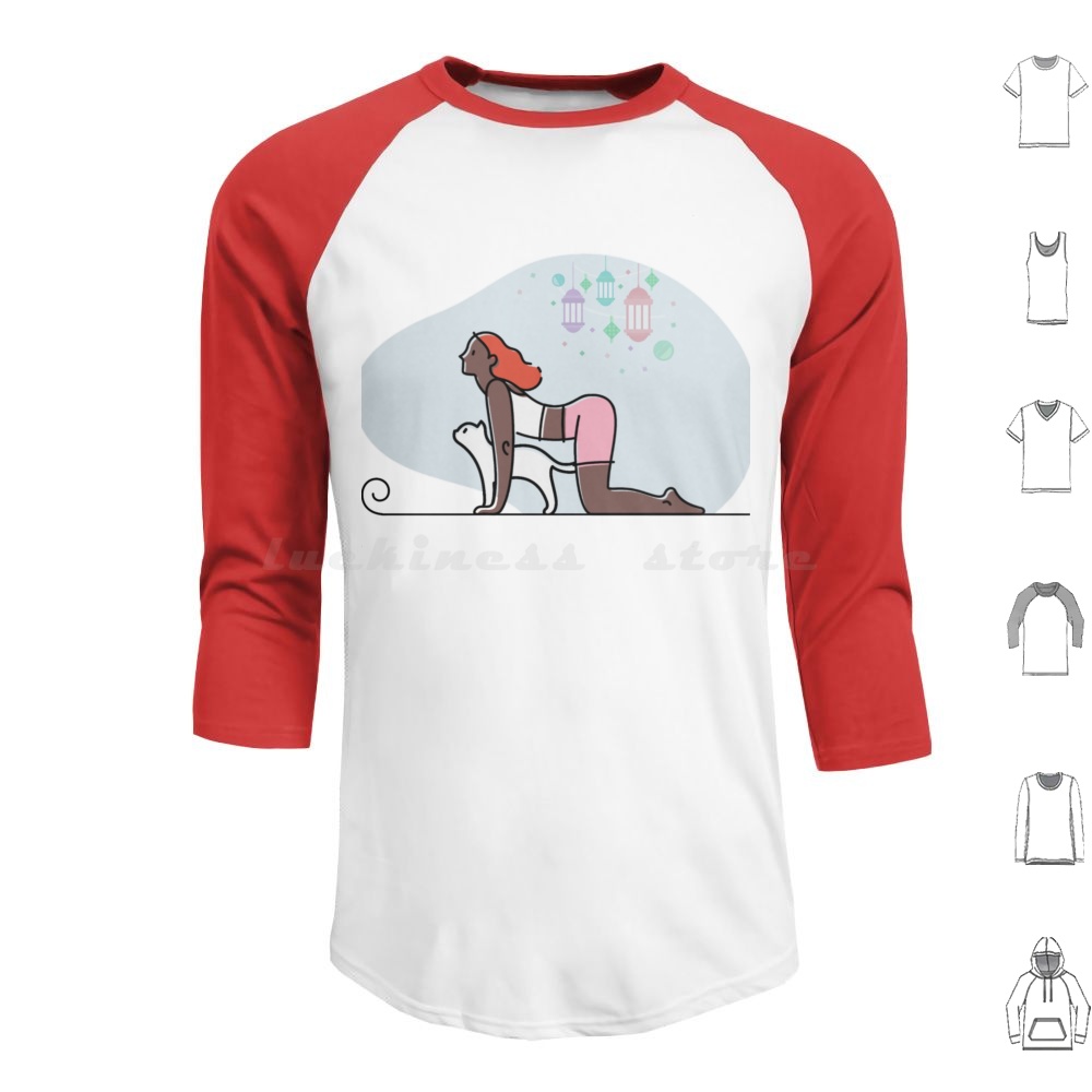 Yoga Fitness Hoodie - Yoga Cat Pose Felpe con cappuccio