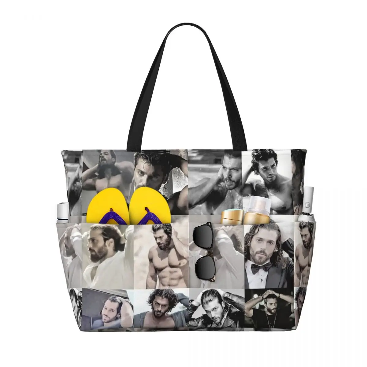 Yoga Fitness Gym Photos - Borsa tote da spiaggia con foto