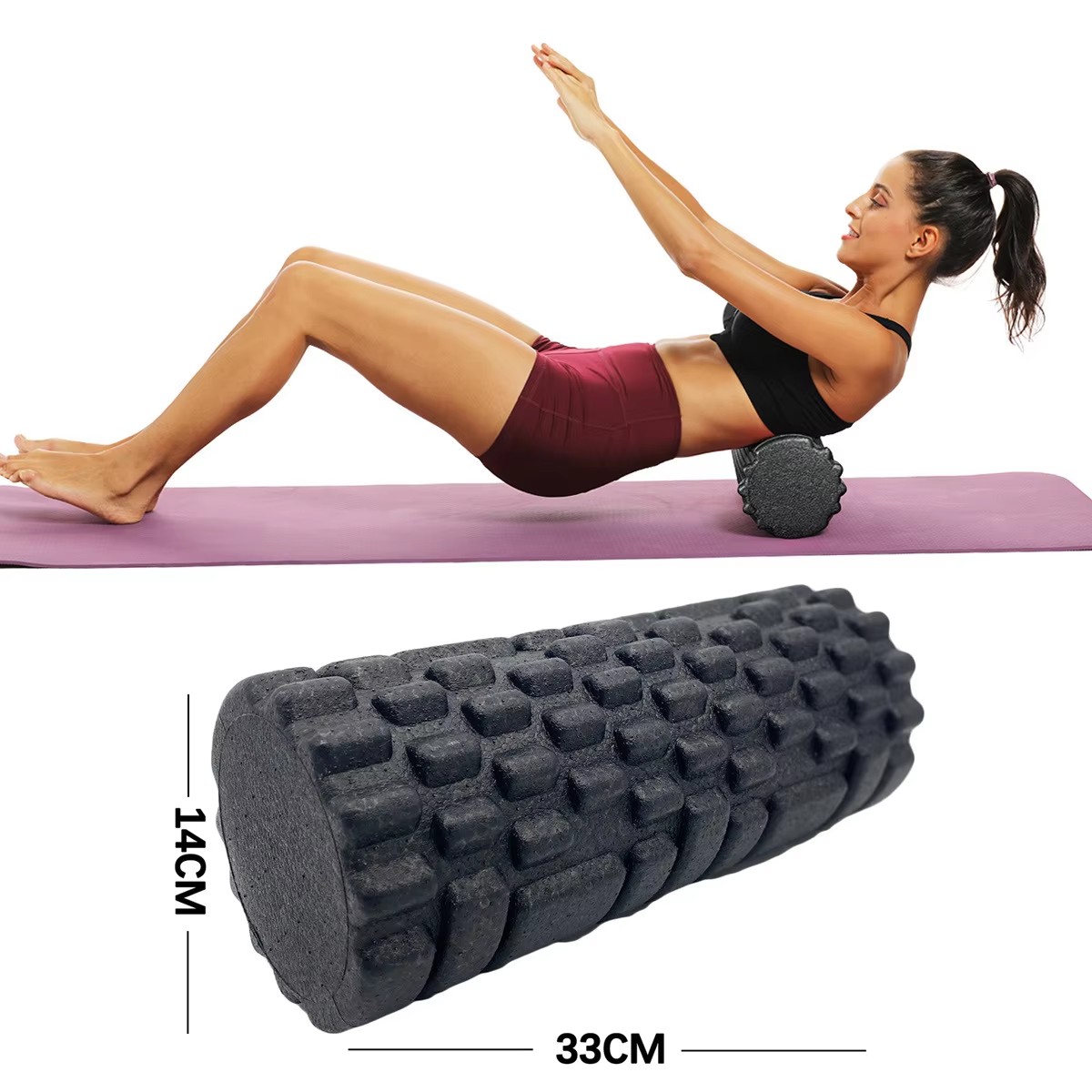 Foam Roller - 30/33 centimetri Fitness Rullo di Schiuma