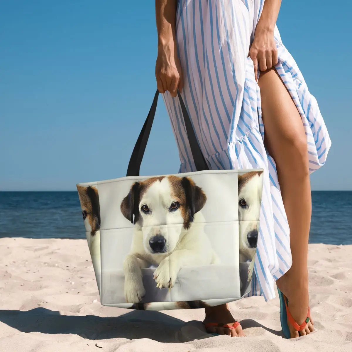 Yoga Fitness Gym Photos - Borsa tote da spiaggia con foto