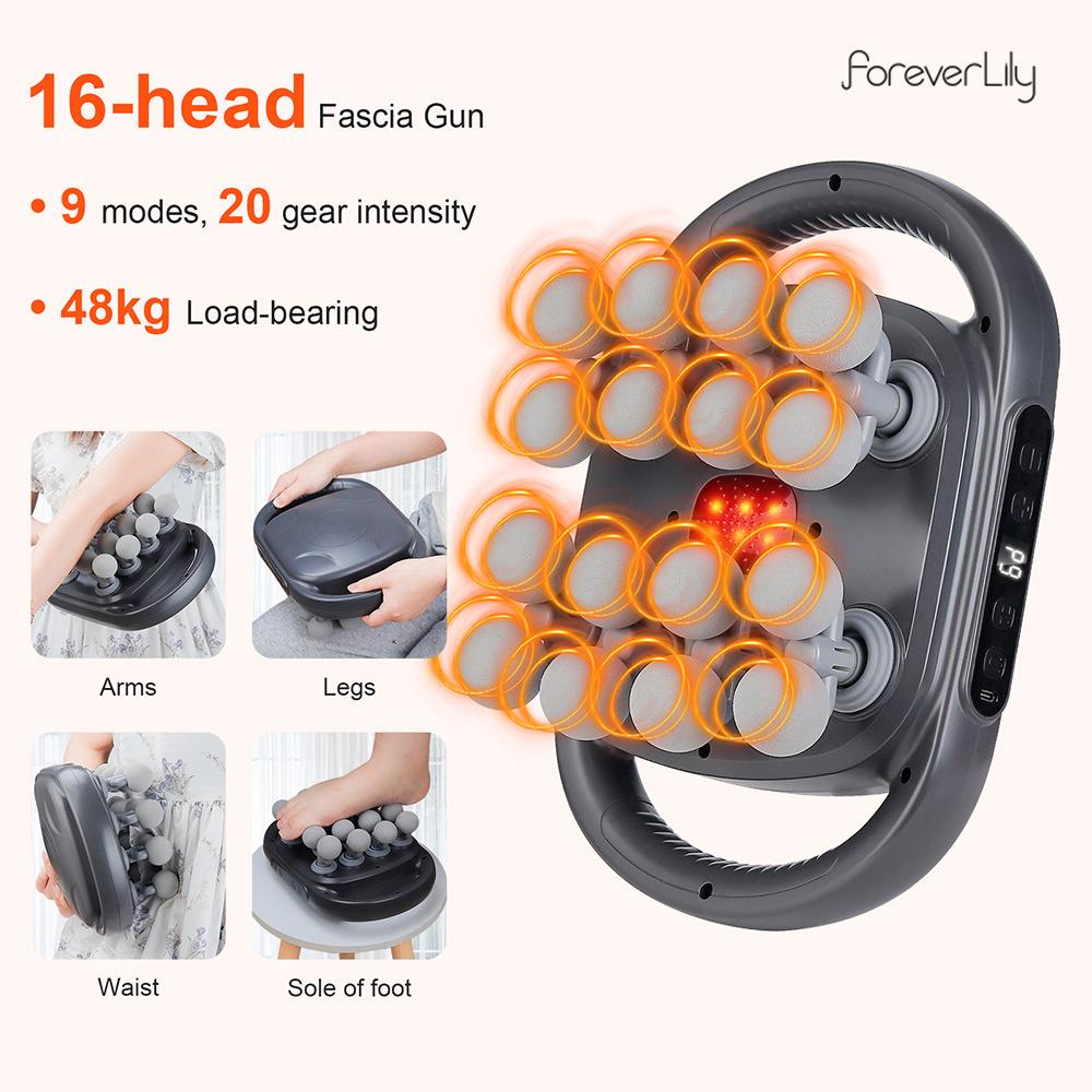 Vibration Massage Gun - Pistola per fascia a 16 teste