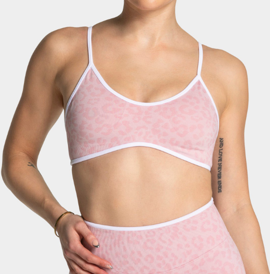 Yoga Fitness Logo Design - Reggiseno sportivo da donna con logo,