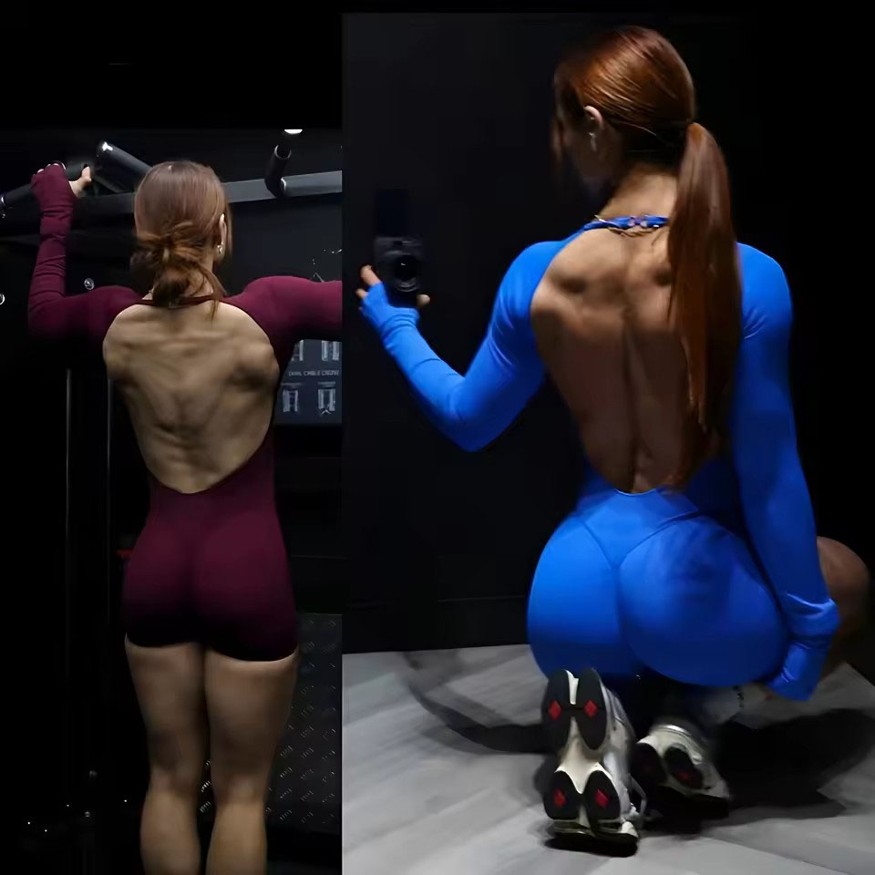 Yoga Fitness Jumpsuit - Tuta intera a maniche lunghe Impact