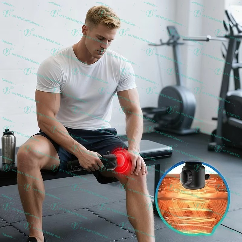 Vibration Massage Gun - Massaggiatore Professionale a 4 Testine con