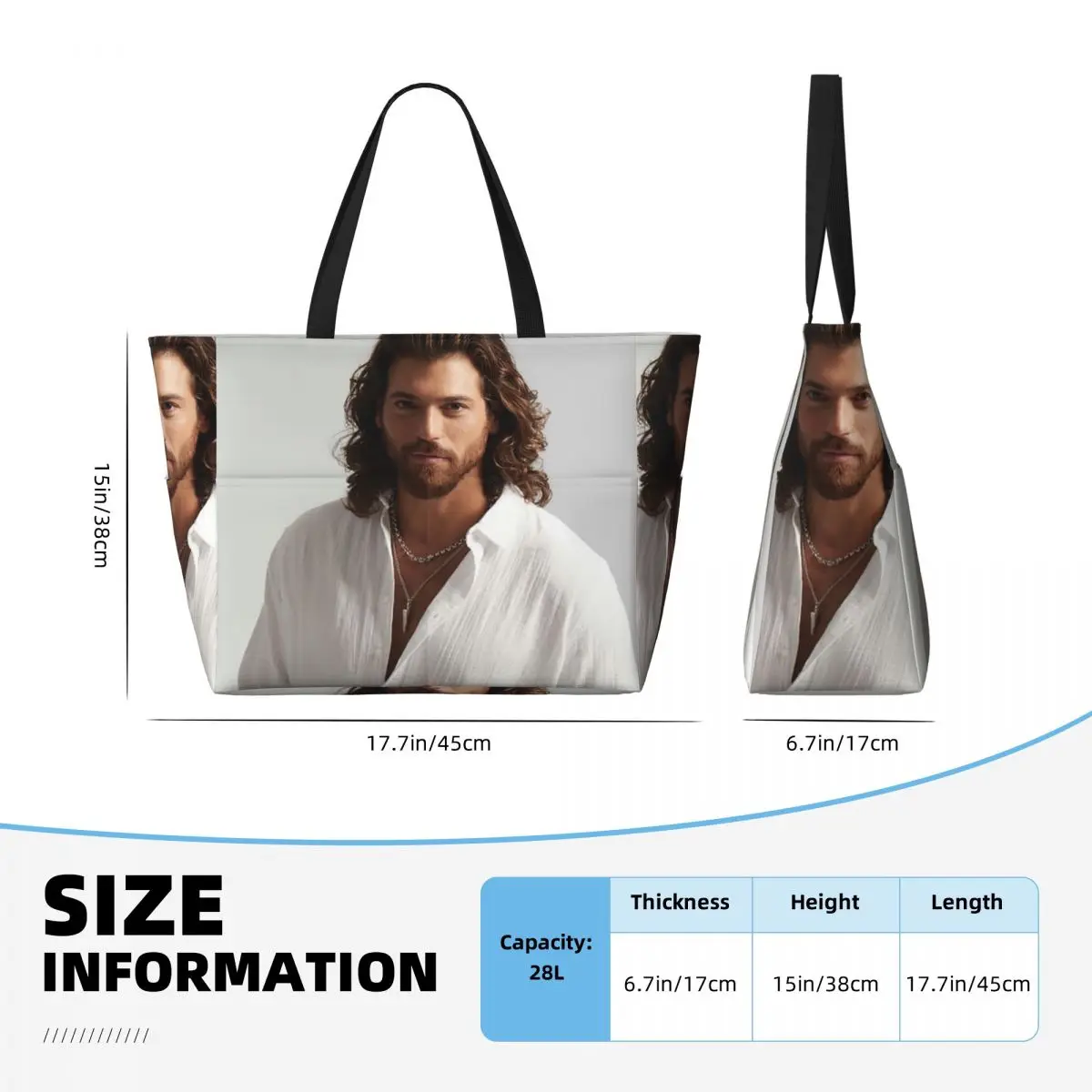 Borsa tote da spiaggia con fot - Yoga Fitness Gym Photos recensione e prezzo