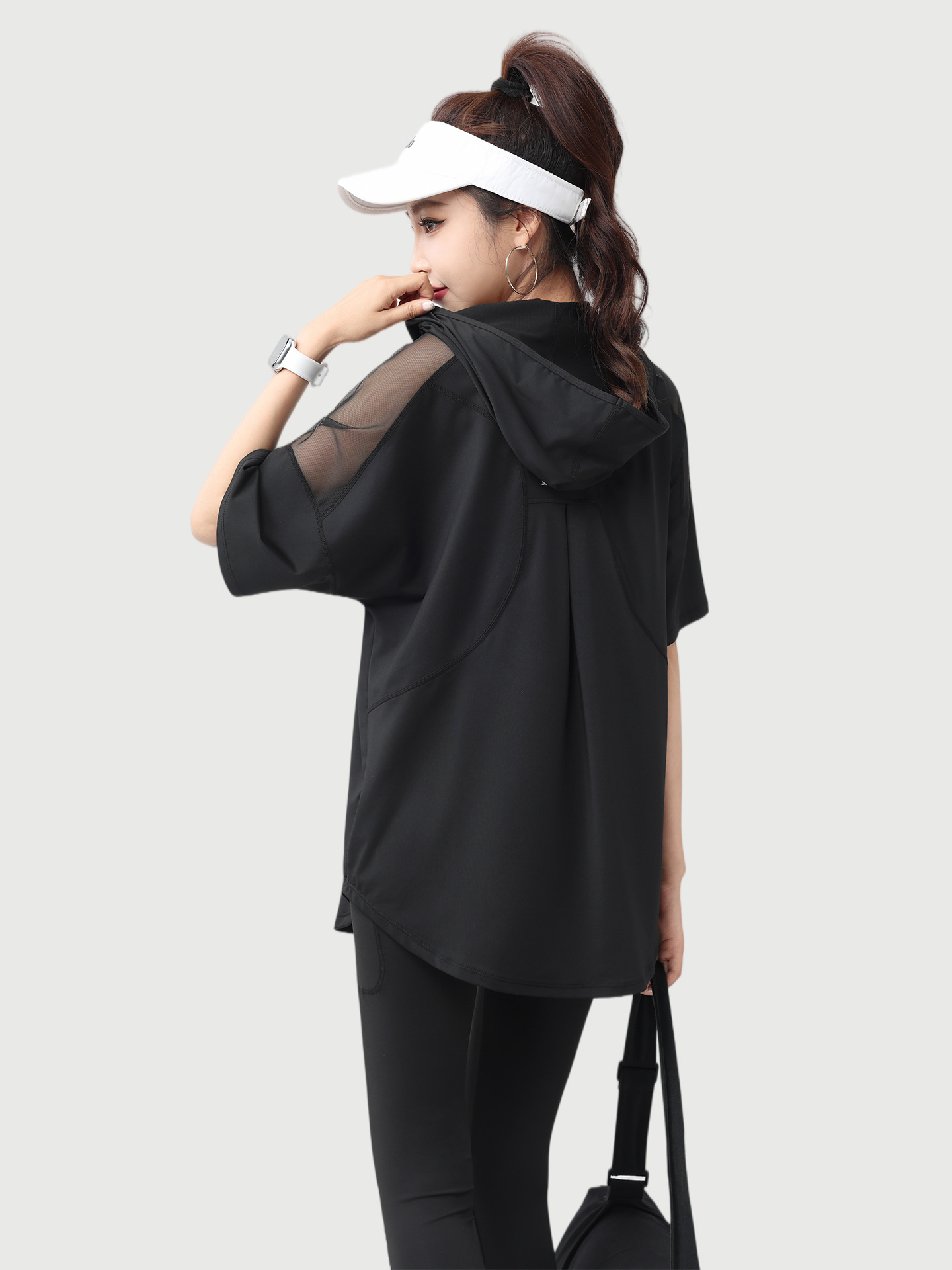 Felpa con Cappuccio a Maniche  - Yoga Fitness Hoodie recensione e prezzo