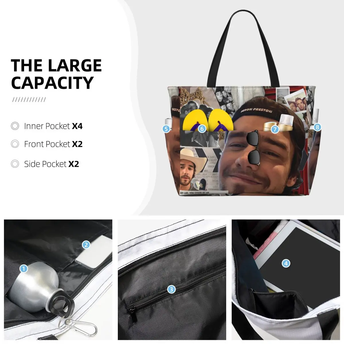 Borsa tote da spiaggia con col - Yoga Fitness Gym Photos recensione e prezzo