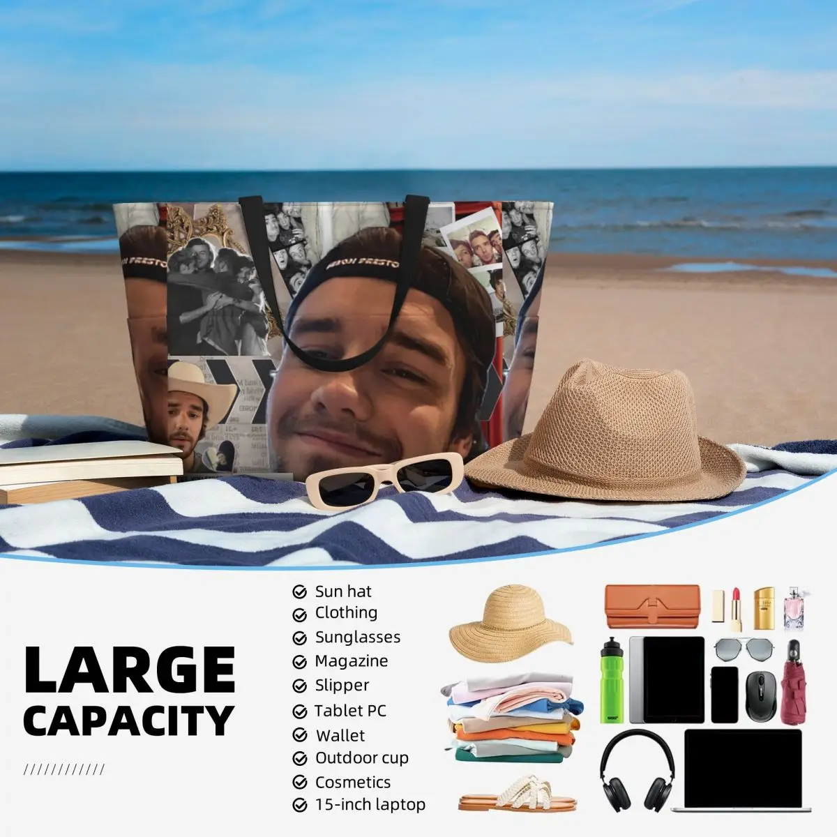 Borsa tote da spiaggia con col - Yoga Fitness Gym Photos recensione e prezzo
