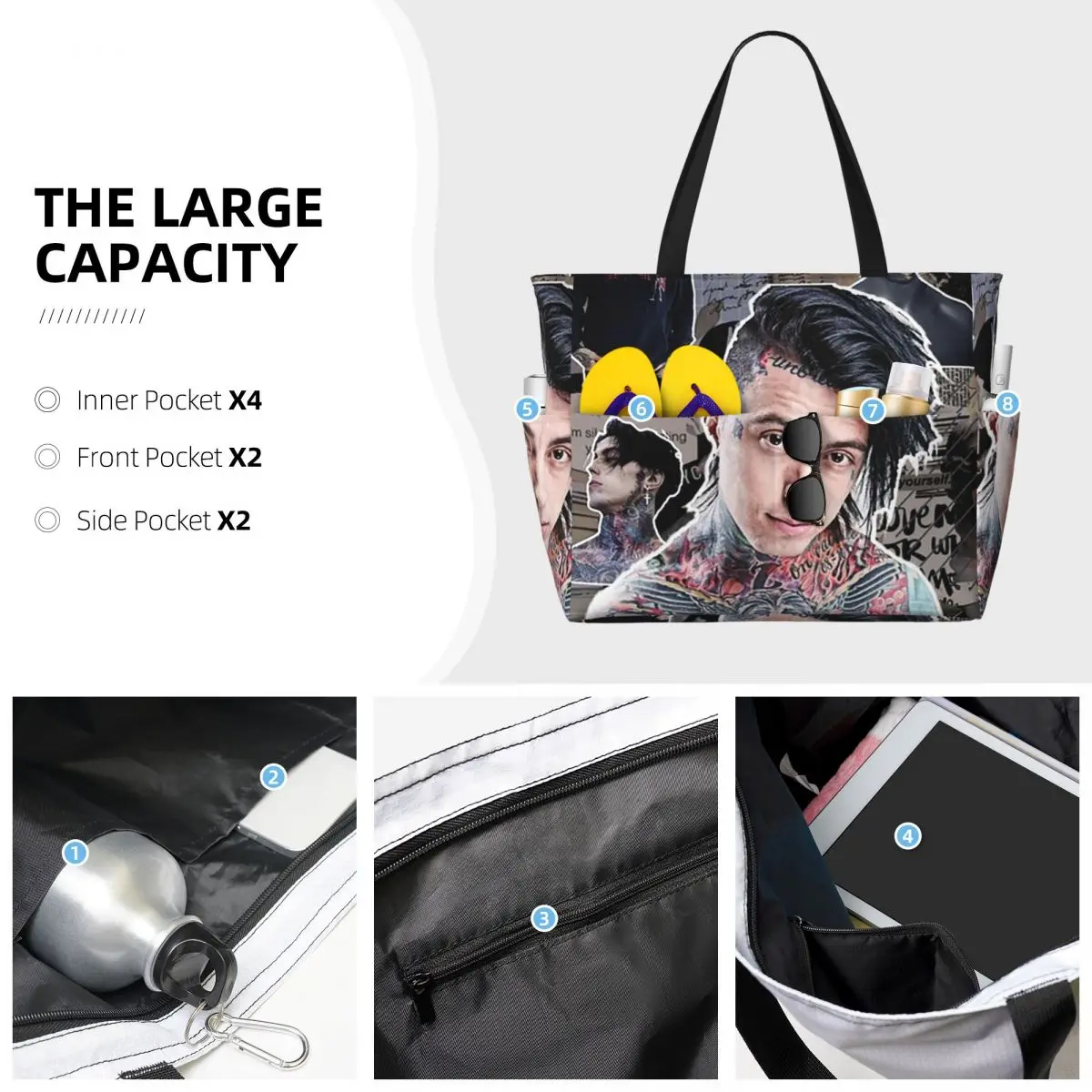 Borsa tote da spiaggia di alta - Yoga Fitness Gym Photos recensione e prezzo