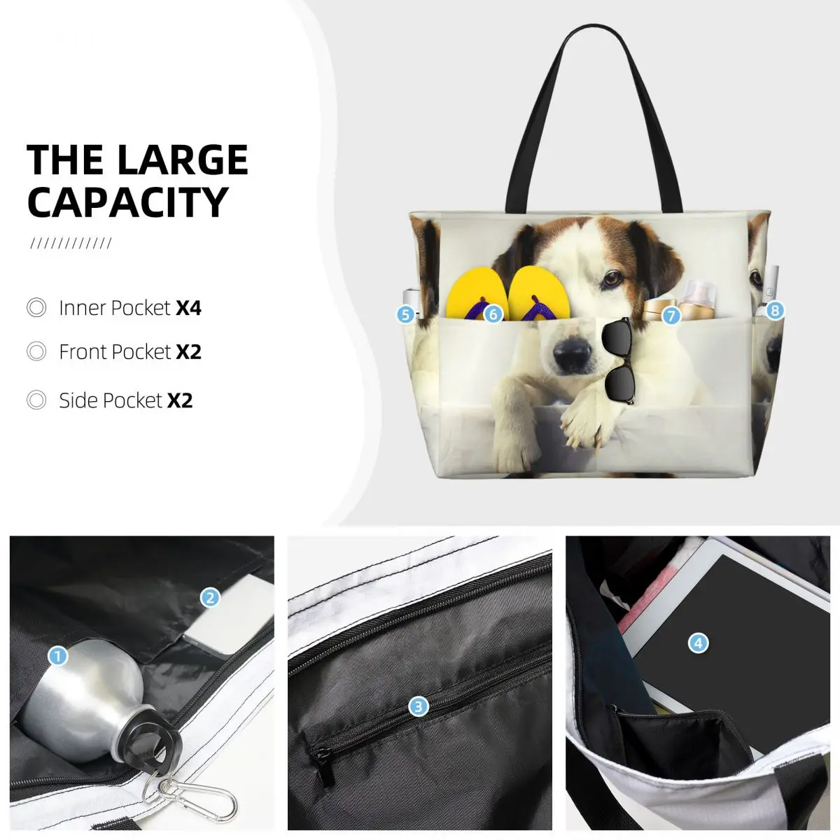 Borsa tote da spiaggia con fot - Yoga Fitness Gym Photos recensione e prezzo